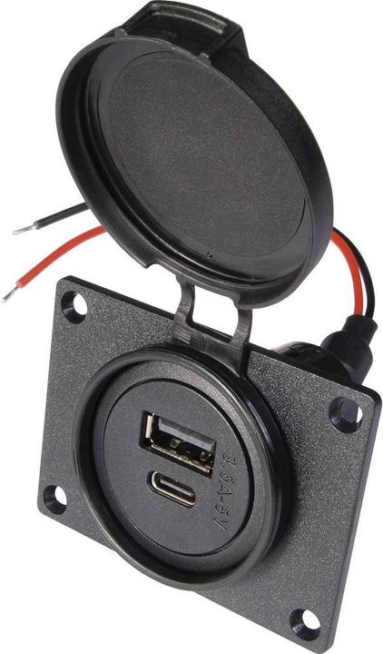 Actual product image ProCar USB C/A double socket