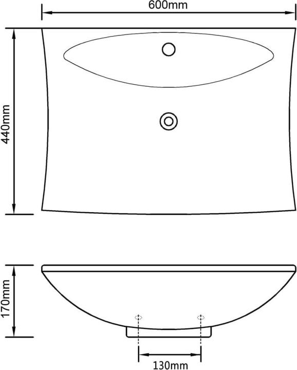 Actual product image vidaXL Eunice (440 mm, 600 mm)