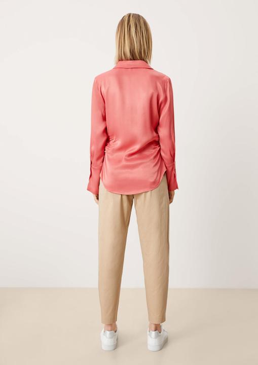 Produktbild s.Oliver Bluse Satinbluse mit Raffungen (46)