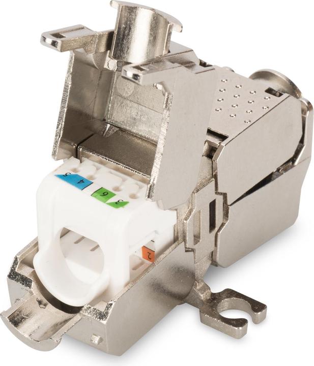 Produktbild Digitus Kupplung fur Feldanwendung CAT 6A 500 MHz fur AWG 22-26 geschirmt Keystone Design 26x35x80 mm (Keystone Modul)