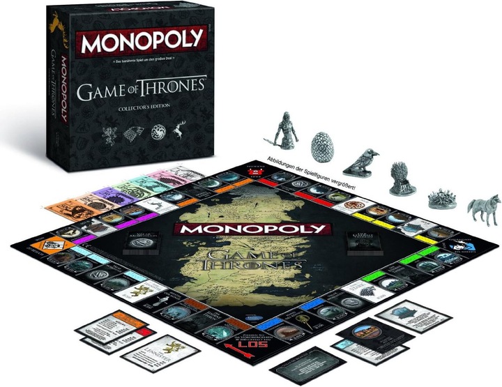 Actual product image Hasbro Monopoly Games of Thrones (German)