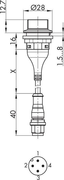 Produktbild Schlegel SWBOI M02 Wahltaster rastend, umspritzt SWBOI M02