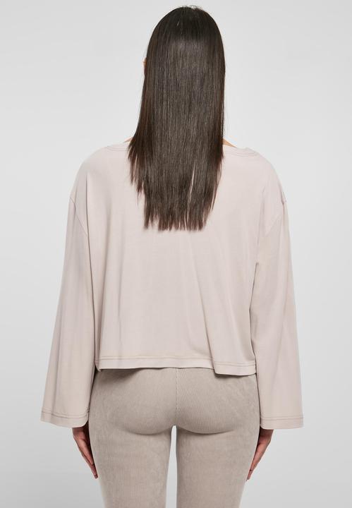 Actual product image Urban Classics Ladies Short Modal Bateau Neckline Longsleeve (XS)