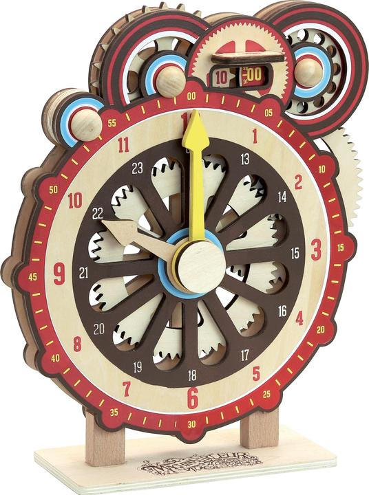 Vilac Horloge éducative (Allemand, Anglais, Français, Italien)