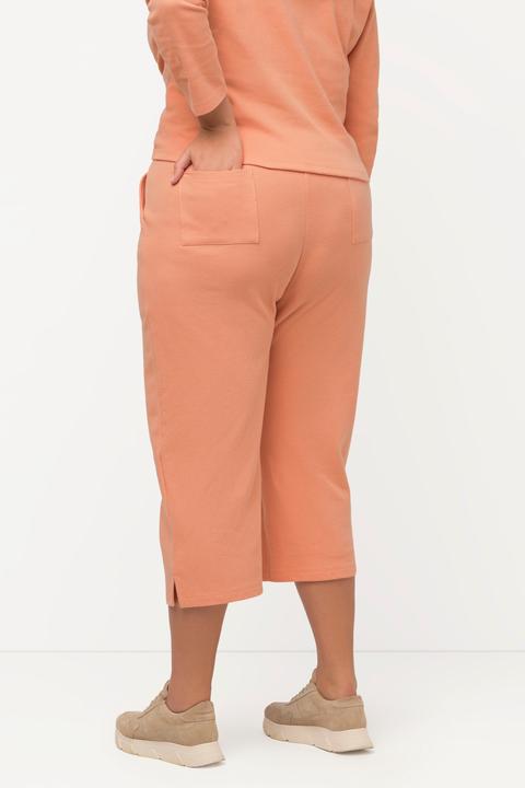 Immagine prodotto Ulla Popken Culottes di felpa, lunghe fino al polpaccio, in cotone biologico con cintura elastica (54, 56)