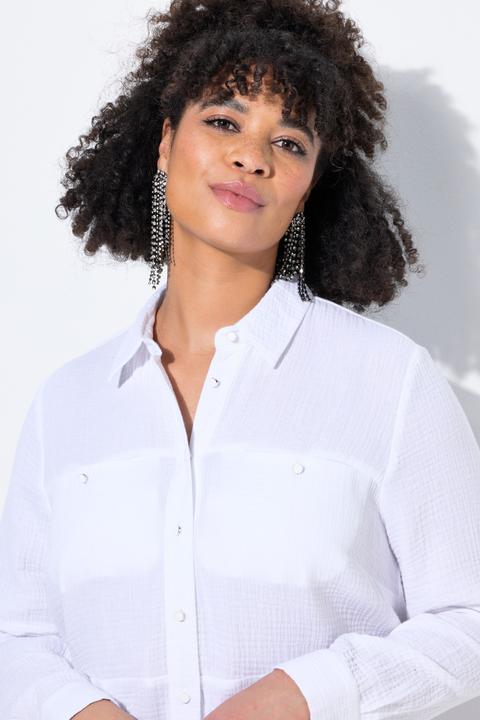 Produktbild Miamoda Bluse, A-Linie, Musselin, Ziernähte (52)