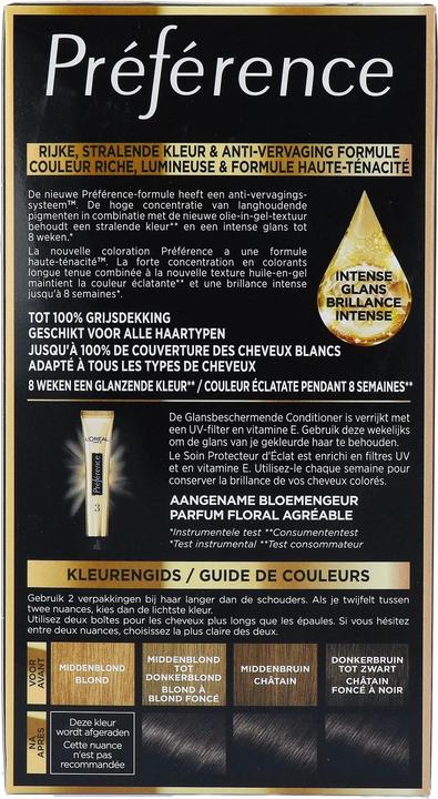 Actual product image L'Oréal Paris Loreal Preference 03 Brazilia Dark Brown (03 Brazilia dark brown)