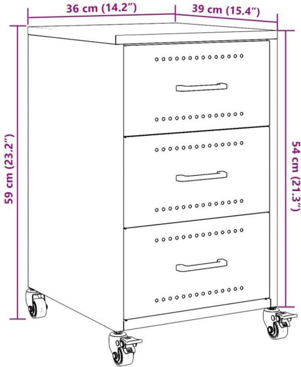 Actual product image vidaXL Kosa (36 x 39 x 59 cm)