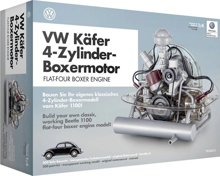 Actual product image Franzis Baubox VW Beetle 4-cylinder boxer engine