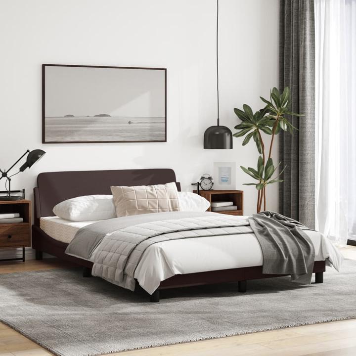 Image du produit VidaXL Cadre de lit avec tête de lit en tissu (140 x 190 cm)