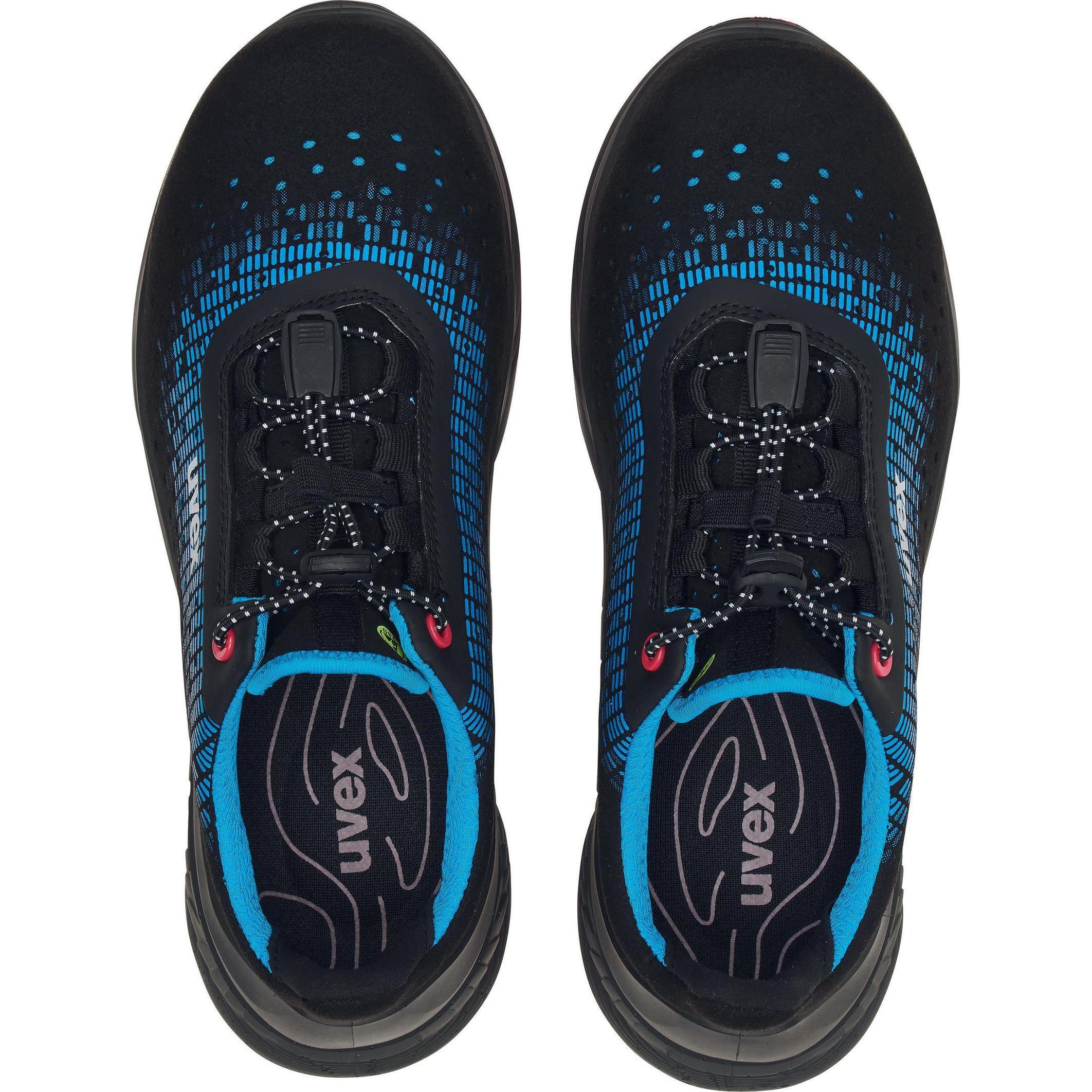 Thumbnail - Uvex Safety, Sicherheitsschuhe, 6826835 Sicherheitshalbschuh S1 Schuhgrösse (EU): 35 Schwarz, Blau, Pink 1 Paar (S1, 35)