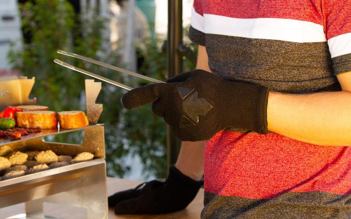 Produktbild Fennek Grill Grillhandschuh mit Logo (Silikon, Aramid)