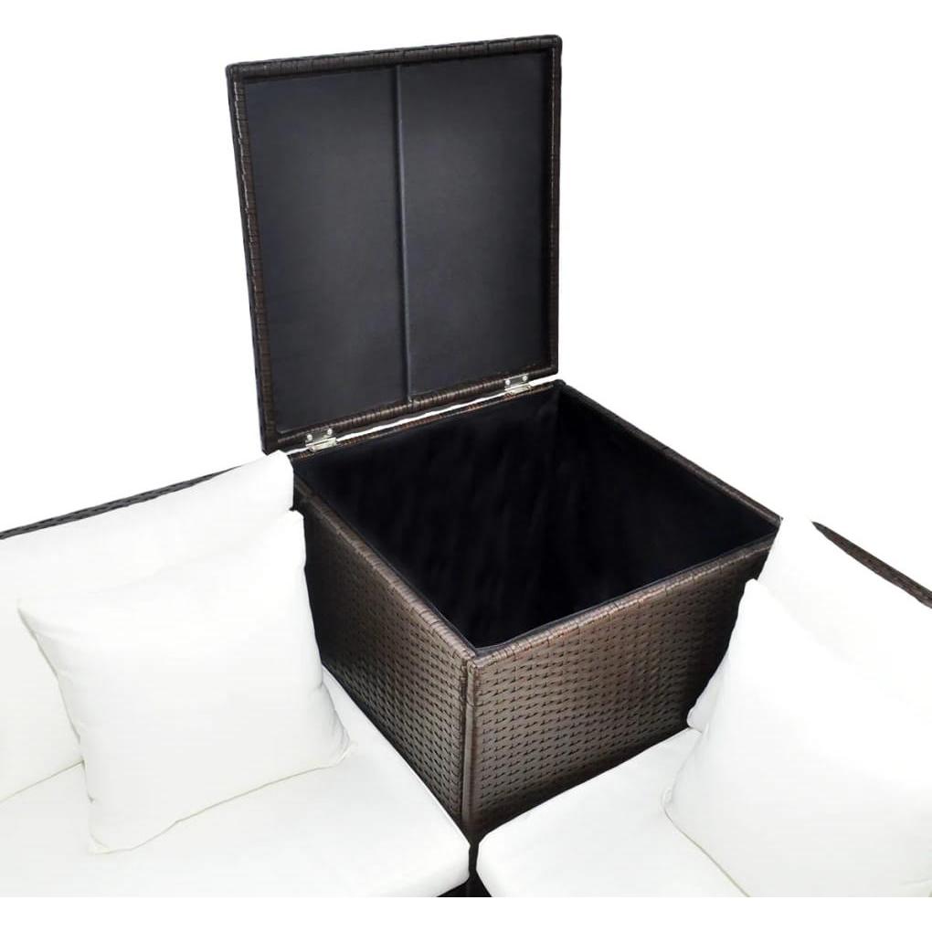 Thumbnail - VidaXL, Gartenlounge, 4-tlg. Garten-Lounge-Set mit Auflagen