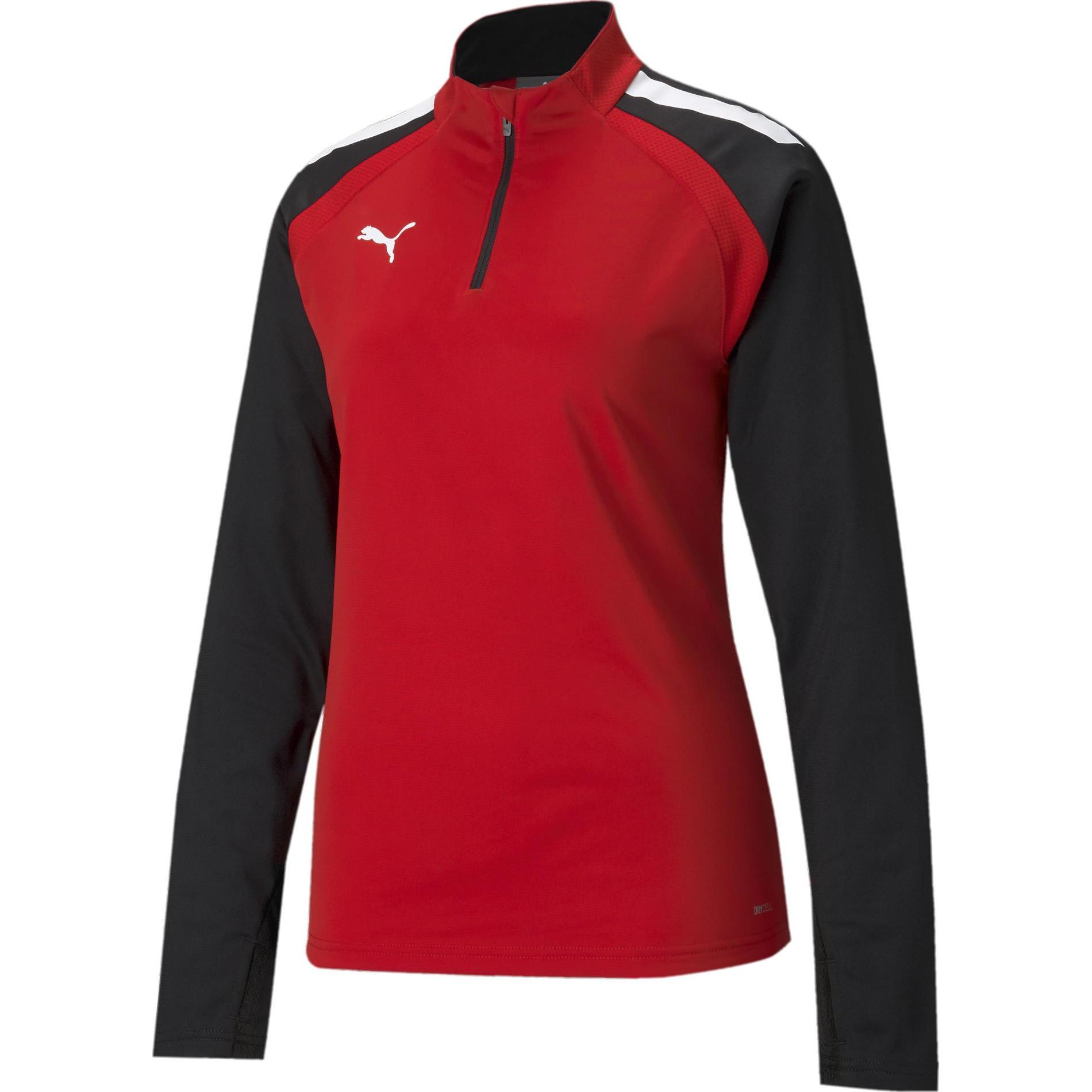 Puma, Damen, Sportshirt, teamLIGA 1/4 Zip Top W (XS), Rot, XS