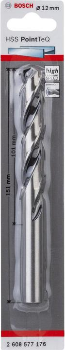 Actual product image Bosch Professional Zubehör Metal twist drill HSS PointTeQ, DIN 338, 12.0 mm, pack of 1 (12 millimetres)