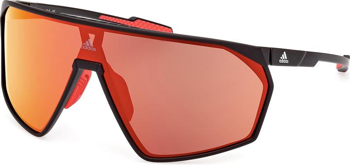 adidas SP0073 Mirror Cat. 3 (VLT 15%) (Matte Black, Matte Black Ink)