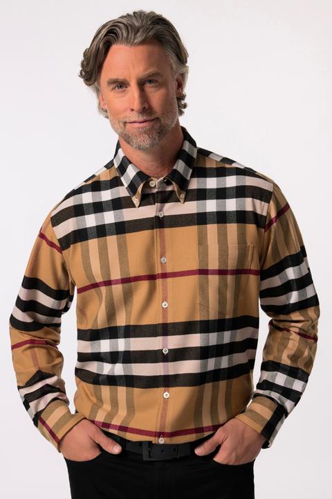 Produktbild Boston Park Karo-Flanellhemd, Langarm, Buttondown-Kragen, Comfort Fit (6XL)