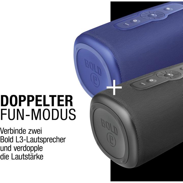 Productafbeelding Fresh'N Rebel BOLD L3 - Wireless Bluetooth speaker - Storm Grey (25 h)