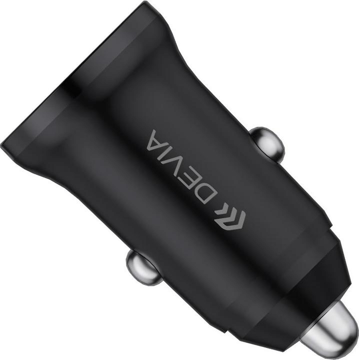 Produktbild Devia car charger Smart Mini PD QC 3.0 30W 1x USB 1x USB-C white