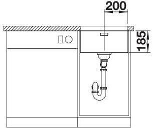 Produktbild Blanco Solis 400-U (Unterbauspüle, 44 cm, 44 cm)