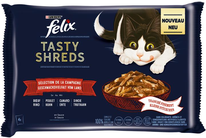 Produktbild Felix Tasty Shreds (Adult, 4 Stk., 80 g)