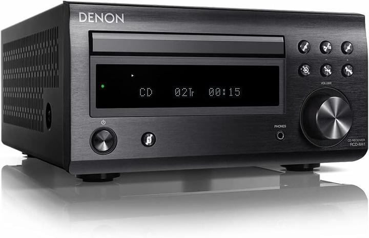 Produktbild Denon D-M41 - Home-Audio-Minisystem - Schwarz - 60 W - 2-Wege - 12 cm - 2,5 cm (Bluetooth, CD Player, 1x 60 W)