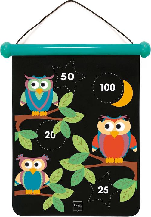 Produktbild Scratch Magnet Dartspiel Eule medium (1 x)