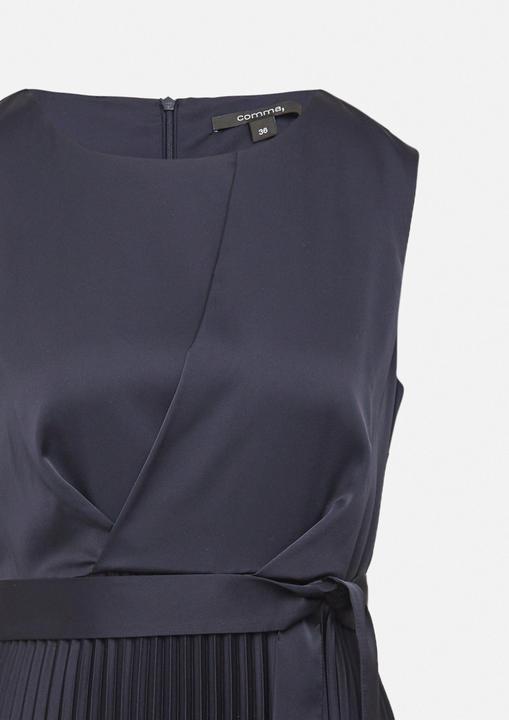 Image du produit Comma Kleid Elegantes Satinkleid mit plissiertem Rock (42)