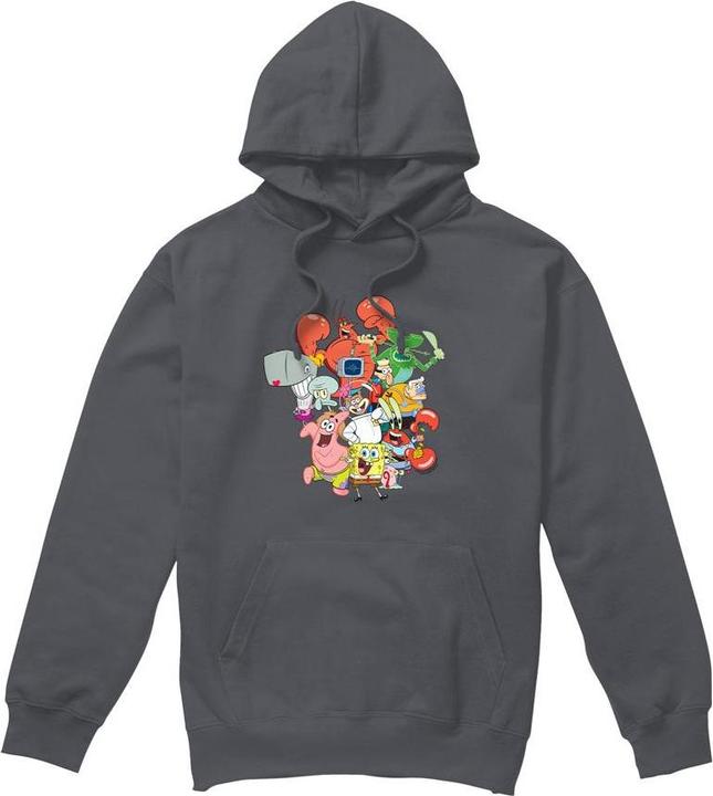 Immagine prodotto Spongebob Squarepants The Whole Gang Felpa con Cappuccio Uomo (XL)