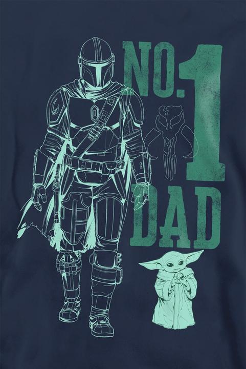 Actual product image Star Wars Unisex Adult No. 1 Dad Mando Sweatshirt (XXL)