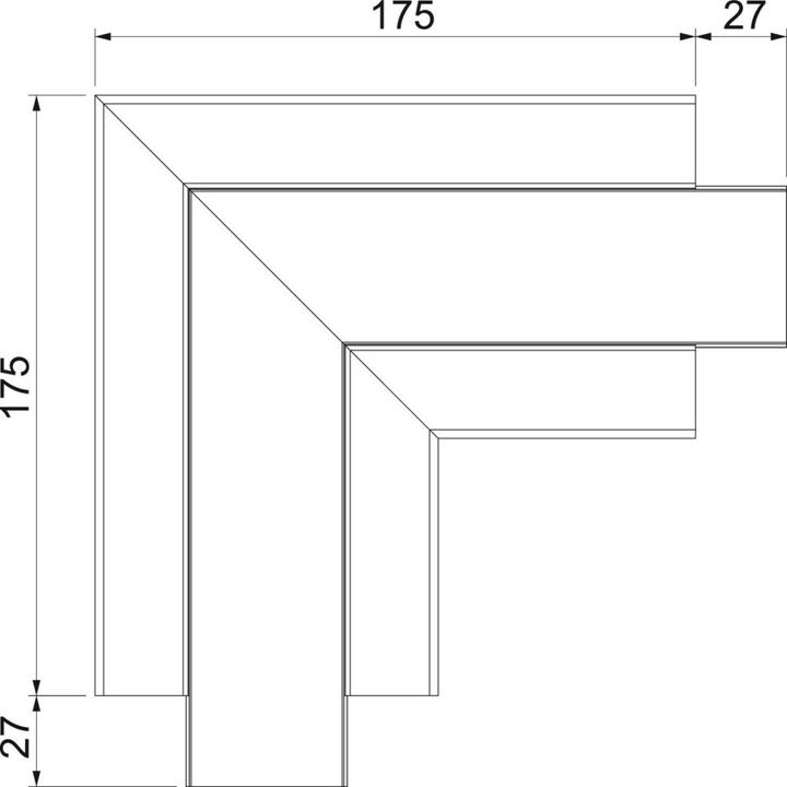 Actual product image OBO Bettermann Flat angle (5.30 cm)