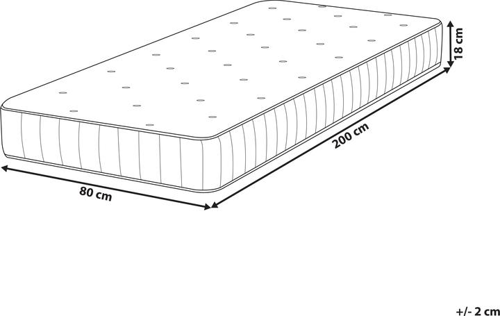 Produktbild Beliani Duo (Federkern, 80 x 200 cm)