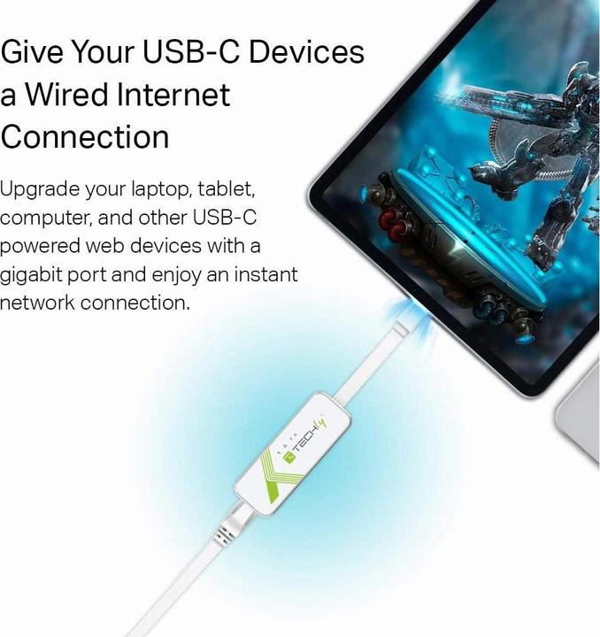 Actual product image Techly IADAP USB31-ETGIGA3 Ethernet (USB 3.1)
