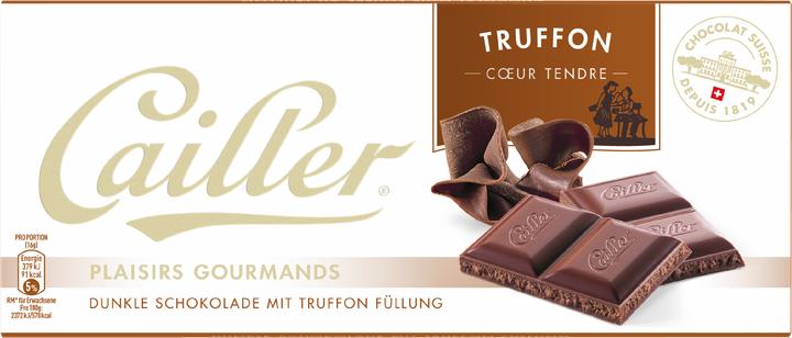 Produktbild Cailler Tafelschokolade Dunkel mit Truffon (96 g)