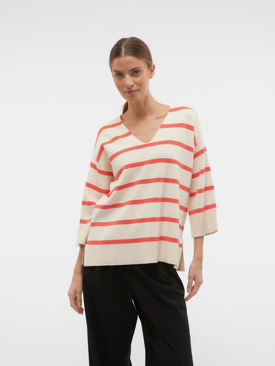 Produktbild Vero Moda V-Ausschnitt Tief angesetzte Schulter Pullover Strickpullover (XS)