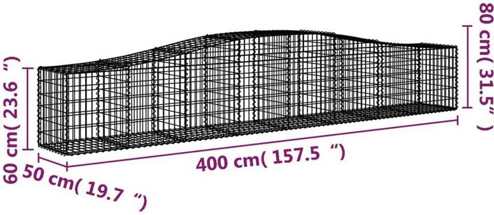 Produktbild vidaXL Gabionenkorb