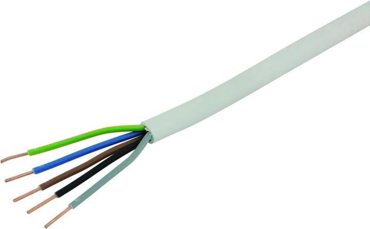 Produktbild Steffen Installationskabel TT 5 x 1.5 mm2 Weiss, Länge (100 m)