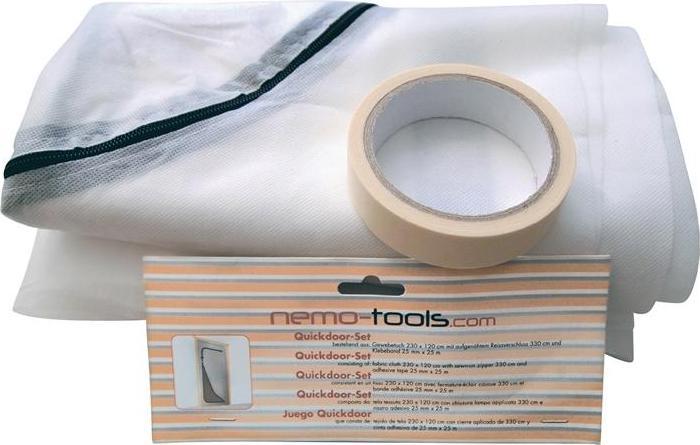 Image du produit Friess Techno Porte anti-poussière 1 chiffon / 1 rouleau de ruban adhésif chiffon 2,3 x 1,2 m/ruban 25 m x 25 mm