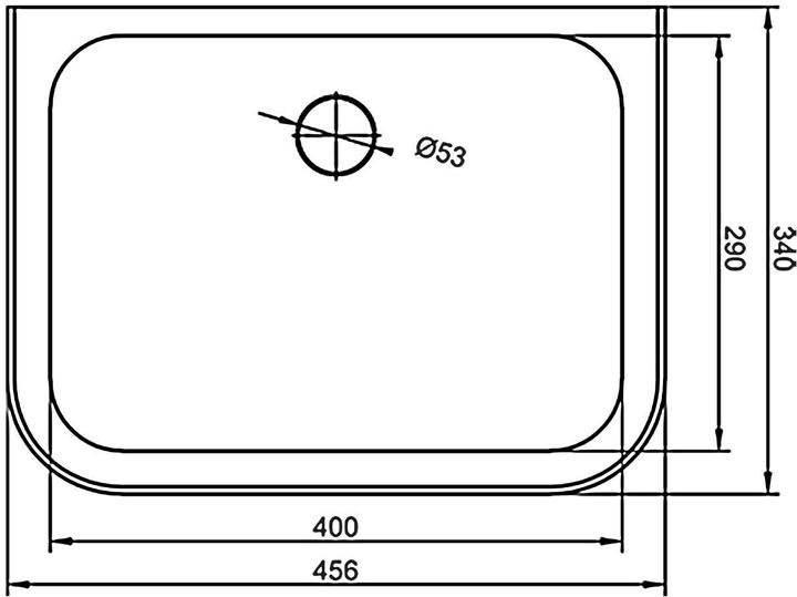 Image du produit Mateu Lavabo en acier inoxydable (340 mm, 456 mm)
