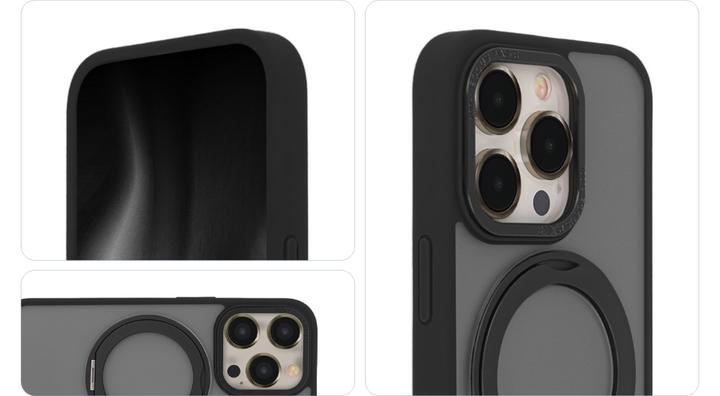 Produktbild Tecto Shield Secure Spinning Mag Case for iPhone 15 Pro 6,1" black (Apple iPhone 15 Pro)