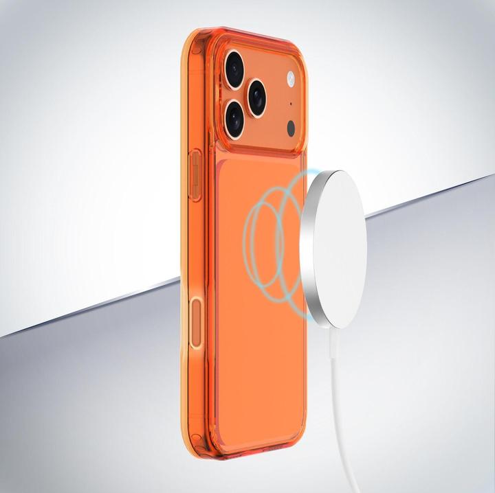 Actual product image Cellularline Cellular Line Back Cover Cube Mag Case iPhone 17 Pro - Orange (Apple iPhone 17 Pro)