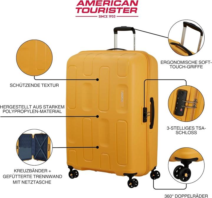 Image du produit American Tourister Spinner M, valise, noir (64 l)