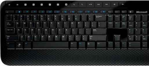 Produktbild Microsoft Wireless Desktop 2000 keyboard RF Wireless Mouse included Black (US, Kabellos)
