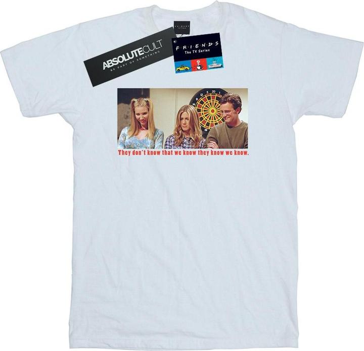 Actual product image Friends Womens/Ladies They Don't Know That We Know Cotton Boyfriend T-Shirt (M)