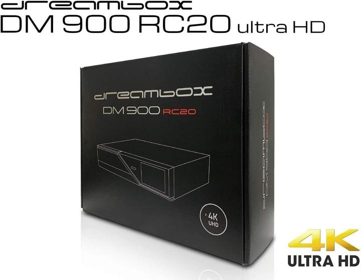 Actual product image Dreambox Drea DM900 RC20 (8 GB, 2x DVB-S2X, DVB-C/T2, CI+ slot, CI Shaft)