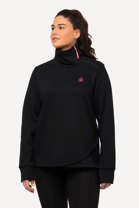 Produktbild Ulla Popken Sweatshirt, Stehkragen, Zipper, Mandala, Langarm (42, 44)