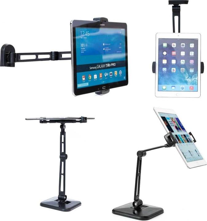 Produktbild InLine Verstellbarer Arm (Schwenkdoppelarm) für Tablett Schwar