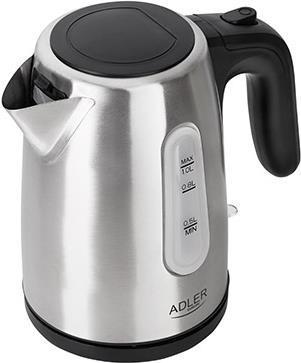 Actual product image Adler AD 1273 Wasserkocher, Haselnuss, Edelstahl (1 l)