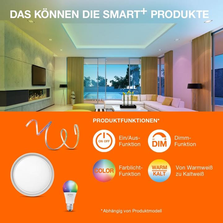 Produktbild Ledvance Smart+ Wifi Mini Bulb (E14, 4.90 W, 470 lm, 4 x, F)