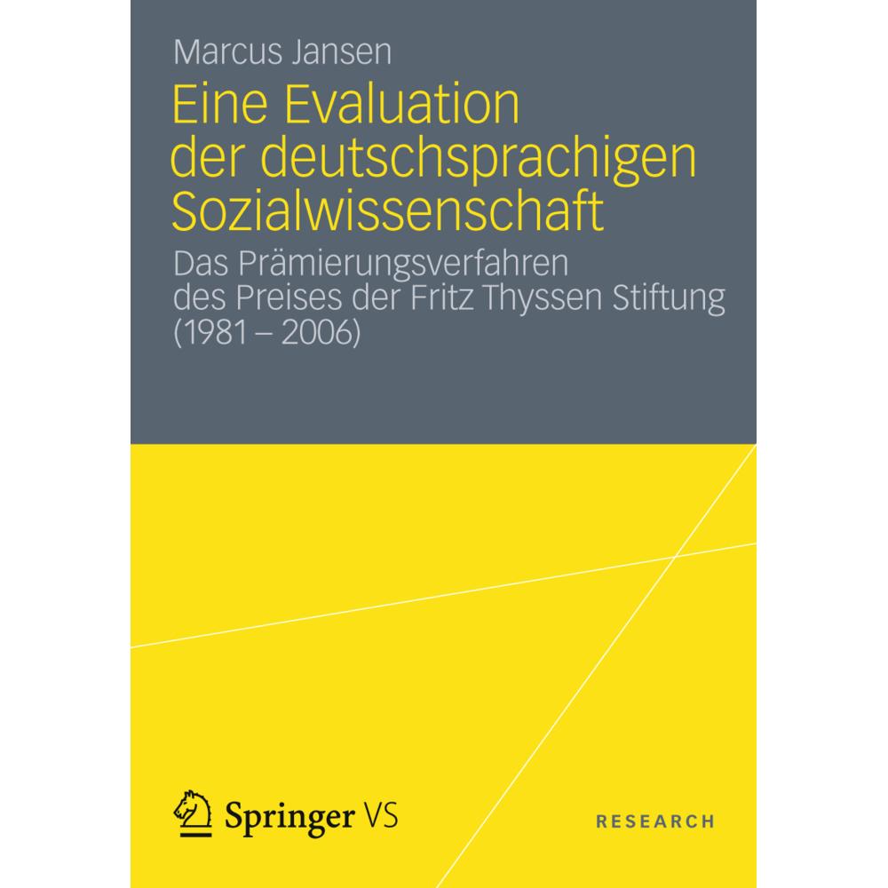 Eine Evaluation der deutschsprachigen Sozialwissenschaft, Fachbücher von Marcus Jansen